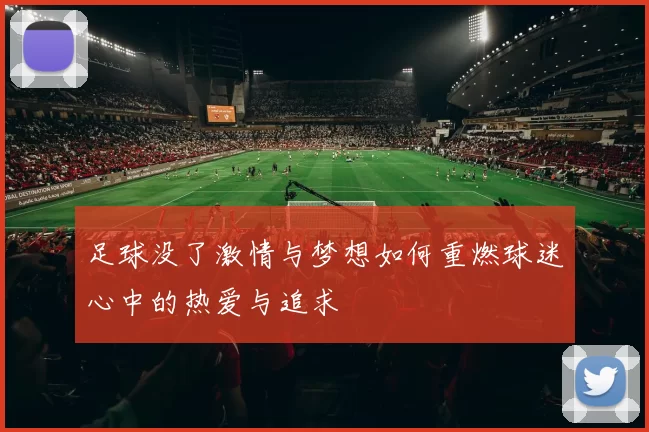 足球没了激情与梦想如何重燃球迷心中的热爱与追求